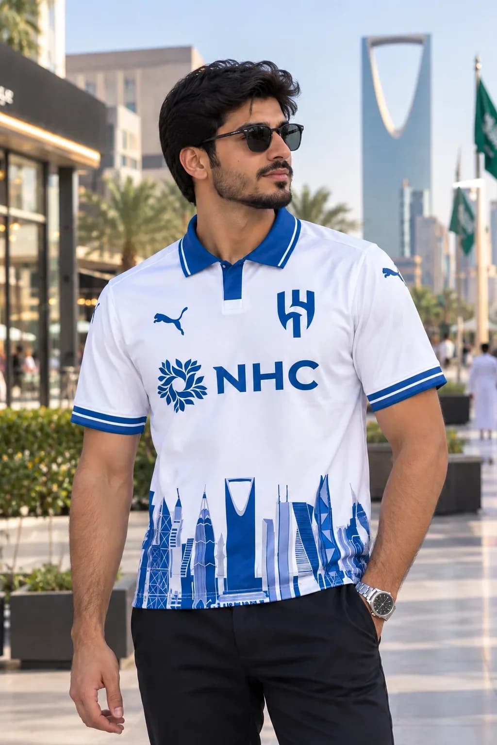 صورة تيشرت الهلال كلاسيك بتصميم خاص